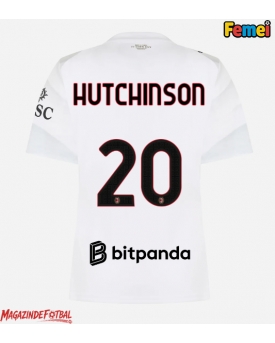 AC Milan Omari Hutchinson #20 Tricou Fotbal Replică 2026-27 Femei Deplasare AC Milan Omari Hutchinson #20 Tricou Fotbal Replică 2026-27 Femei Deplasare